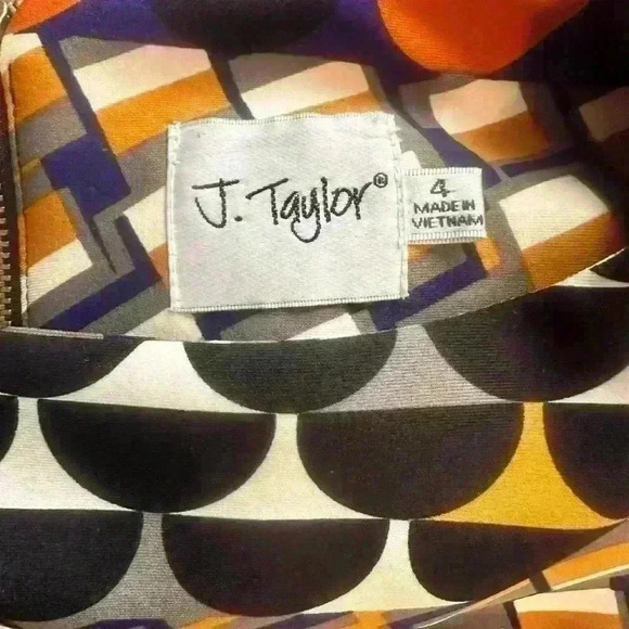 J Taylor Size 4 Sheath Dress.  Sleeveless. Multicolor. NWOT. Zipper Clos… - Picture 2 of 10